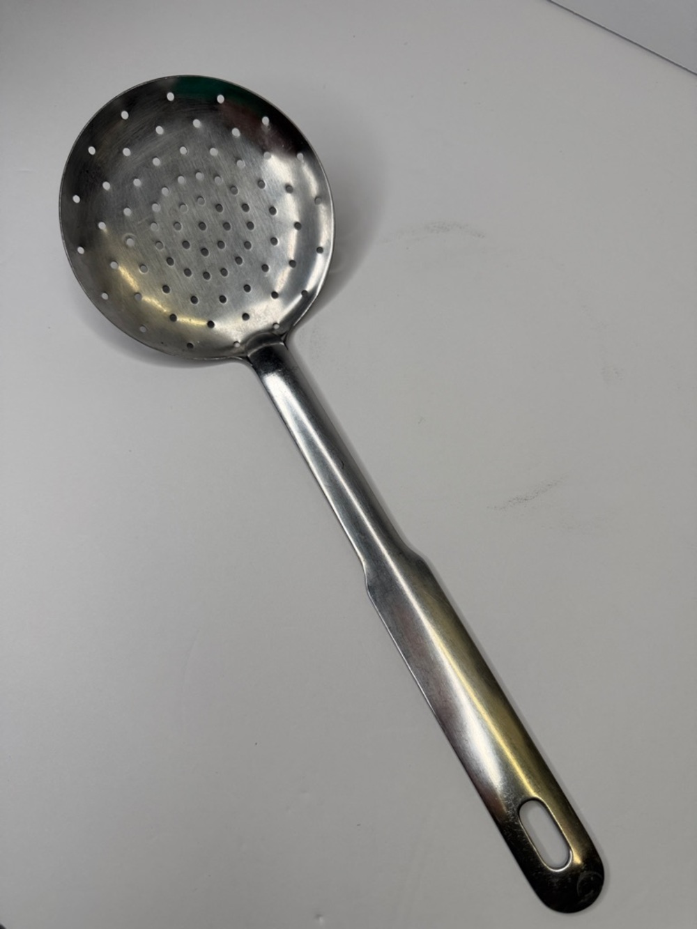 Oxford Hall Stainless Steel Perforated Skimmer Spoon - Silver 18/0 Japan